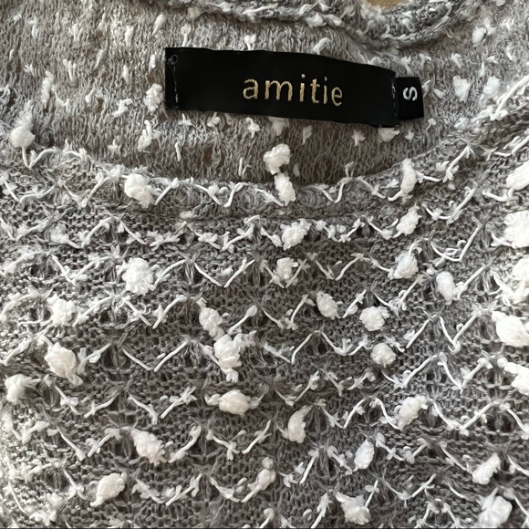 Lace and Ruffle Gray Feminine Sweater - Picture 8 of 8
